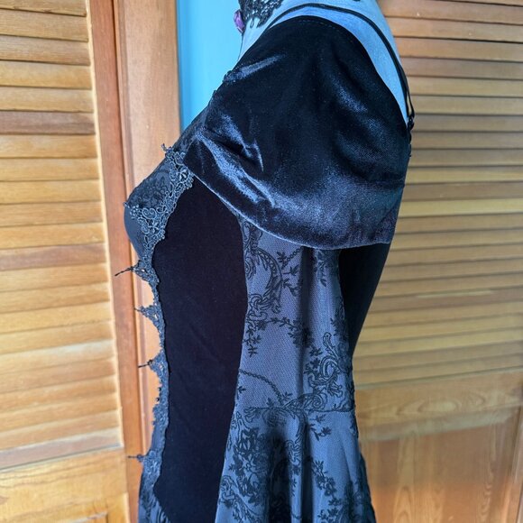 Gothic Victorian EGL Lolita Dark Fairycore Princess of Darkness Dress - Picture 9 of 13